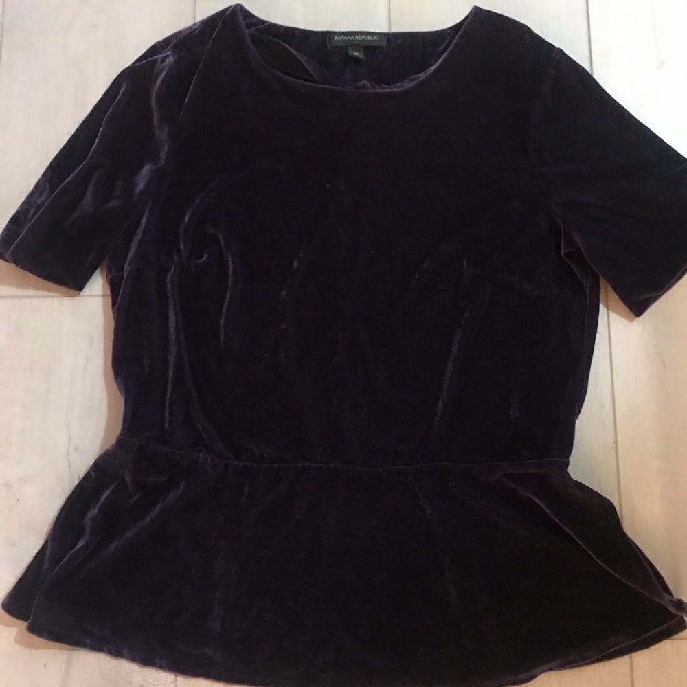 Dark purple velvet tunic